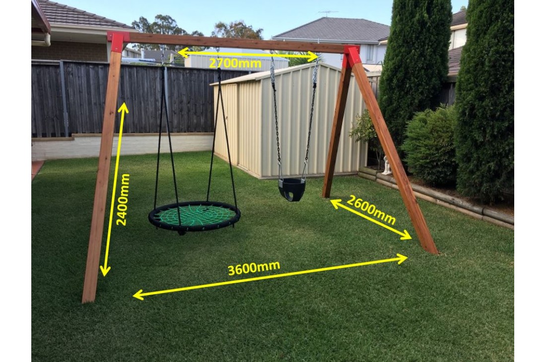 Free standing swing outlet frame